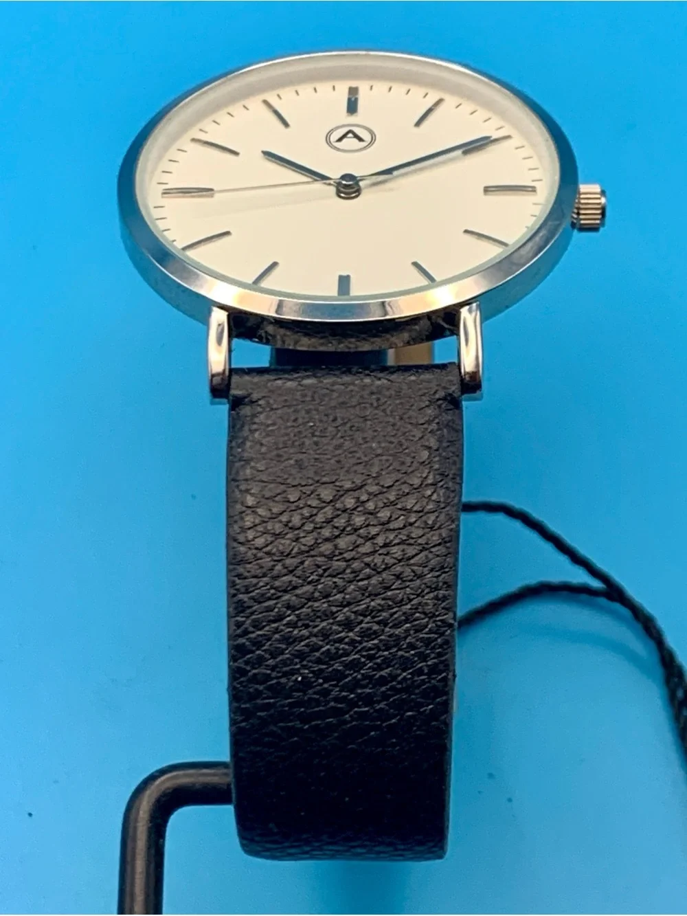 AKRIBOS XXIV AK1033SS Men’s Fashion Quartz Wristwatch Leather Works New Battery